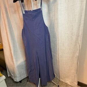 Cropped Pant Romper denim blue